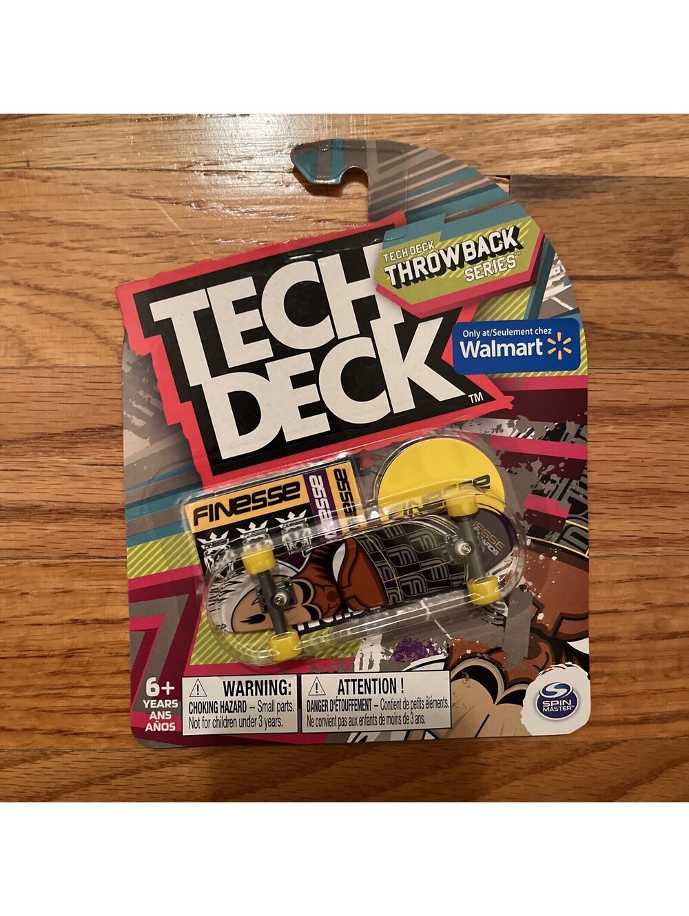 Tech Deck Throwback Series Finesse Skateboard Walmart Exclusive rare